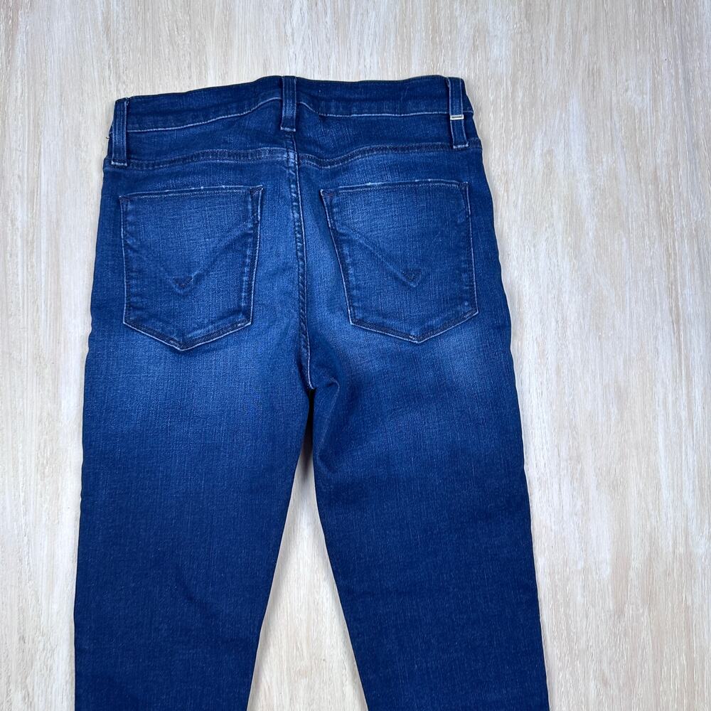 Hudson Nico Super Skinny Mid Rise Blue Dark Wash Casual Denim Jeans Women's 26 - Picture 7 of 16